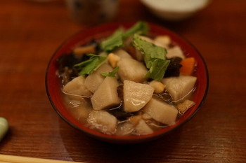 「籠太」 料理 41644149 こづゆで〆る、スターター或いは〆に抜群の一品