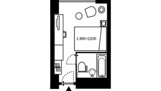 シングルルーム　禁煙 2名利用