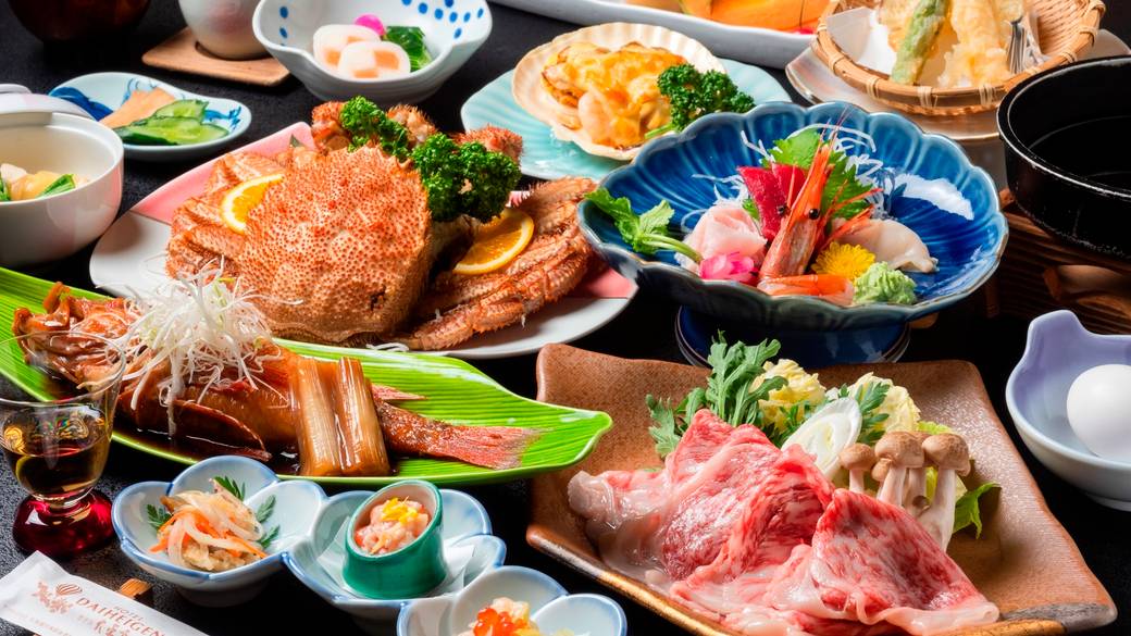 夕食一例 贅沢会席膳 / 1