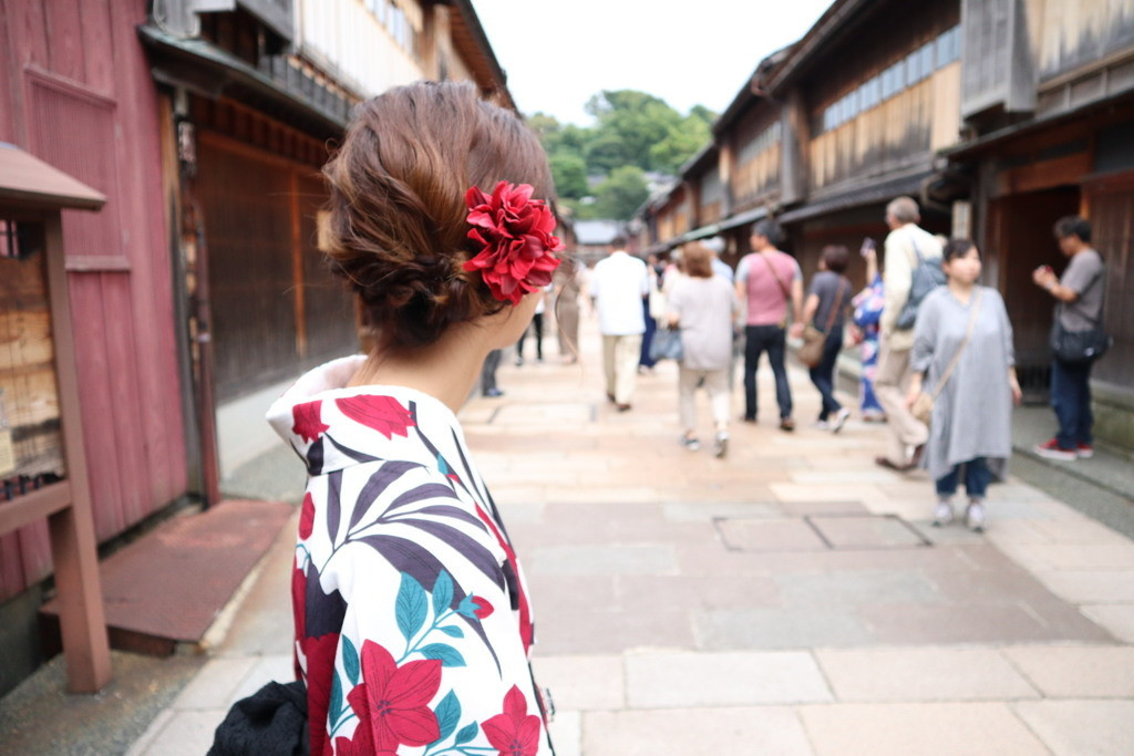 春の金沢　ひがし茶屋街