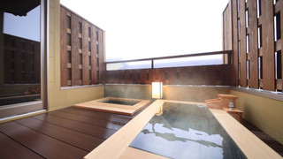 [離れ] Type A/温泉露天風呂+足湯+和洋室 (ツイン) 禁煙(12歳以下は宿泊頂けません)