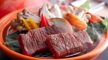 夕食一例／淡路牛宝楽ステーキ / 7