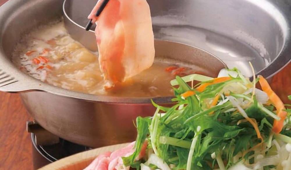 夕食の薬膳しゃぶしゃぶ / 1