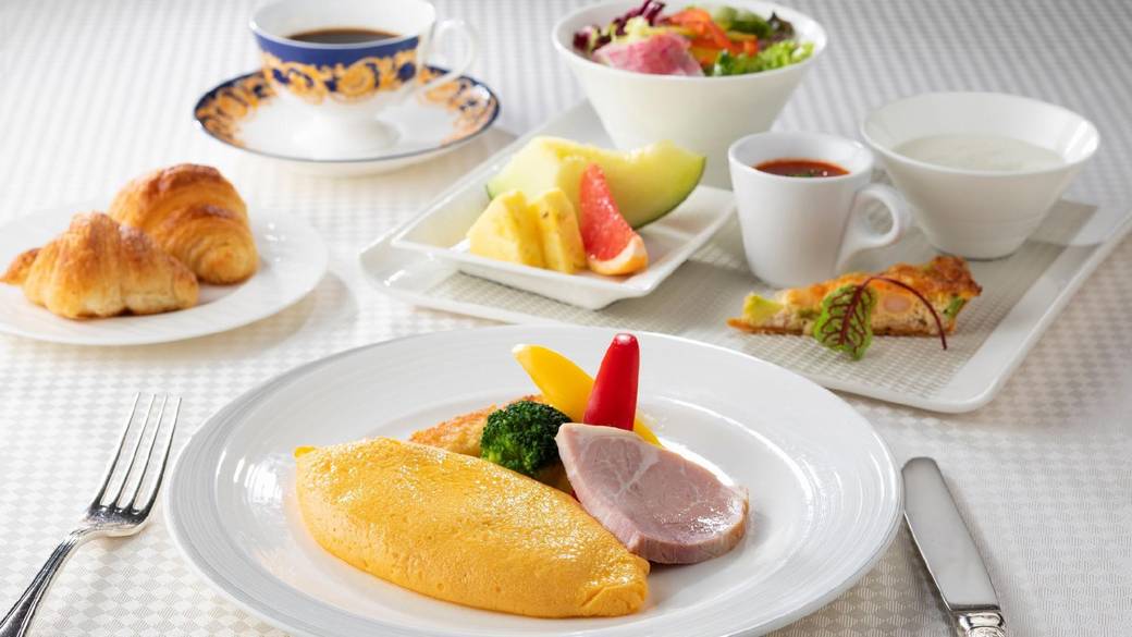 思わず顔がほころぶ
豪華な朝食 / 1