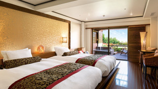 【露天風呂付きアジアンツインルーム】禁煙 36平米