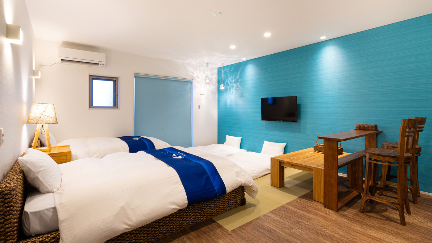 部屋に電子レンジや電気ケトルが完備！動物とも触れ合いながら島生活を疑似体験3411301