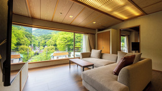 特別フロア - IKOI 憩 - [万葉] 川側 温泉内風呂付和洋室
