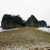 堂ヶ島のトンボロ（瀬浜海岸）（どうがじまのとんぼろせはまかいがん）