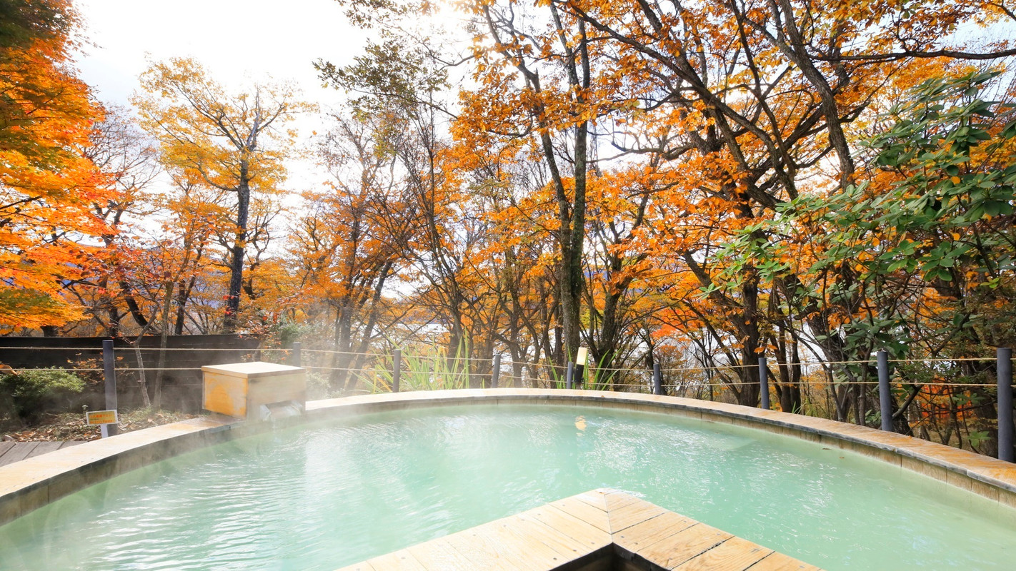 秋の露天風呂③