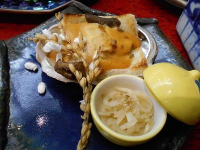 あわびもろ味噌煮。  エリンギでかさ増し。ほぼエリンギ。