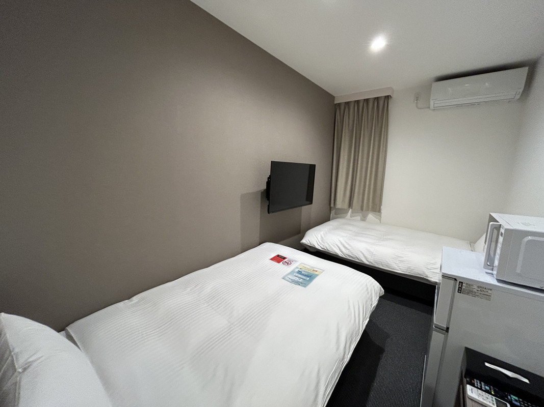 掛け布団が2枚使えるのでツインベッドにして正解でした