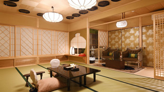 ファミリールーム 布団　専用バスルーム (12 Tatami Mats ＋ Twin Bed Room)