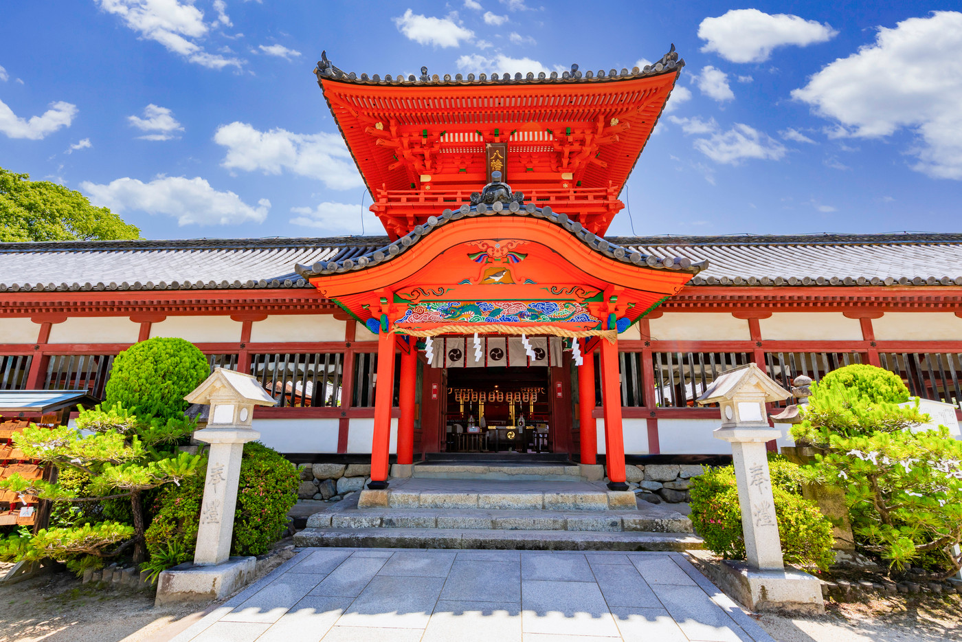 道後温泉　伊佐爾波神社　楼門　愛媛県松山市