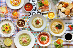 彩り豊かな朝食でエネルギー補給！