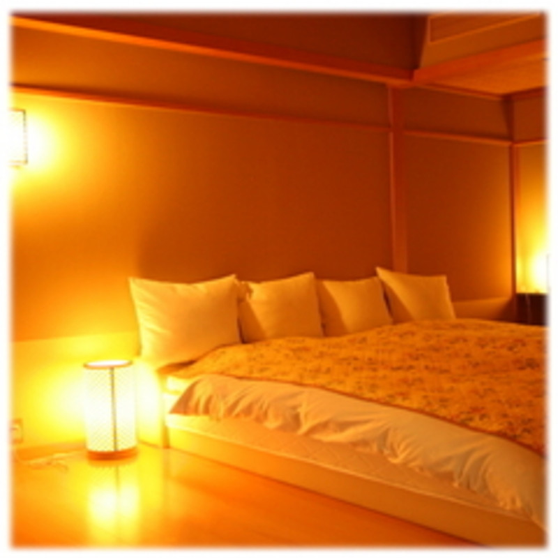 和風モダン 次の間付 露天風呂付和洋室 寝室