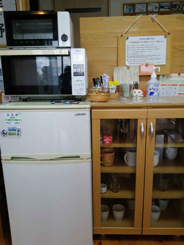 共同の冷蔵庫やドリンク