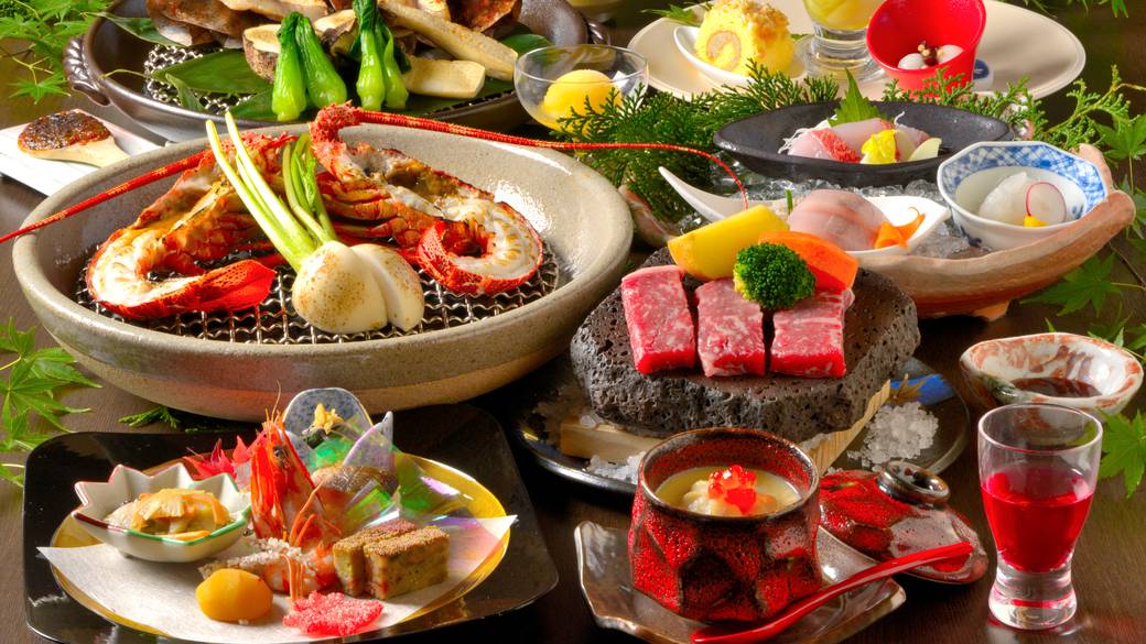 箱根西麓牛に伊勢海老
記念日を彩る豪華な夕食 / 1