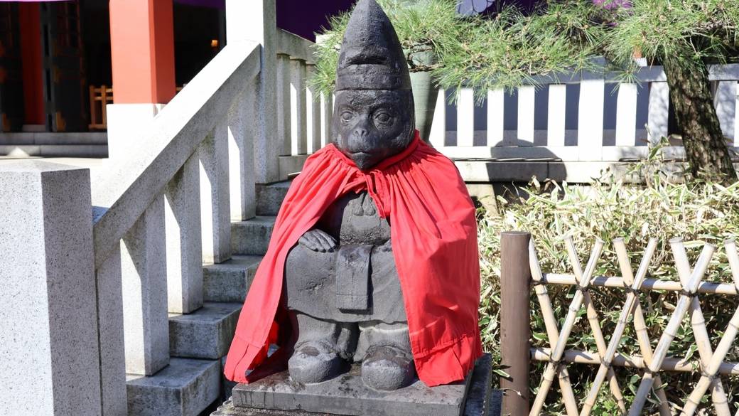 お猿の像に癒される
「日枝神社」で参拝 / 1
