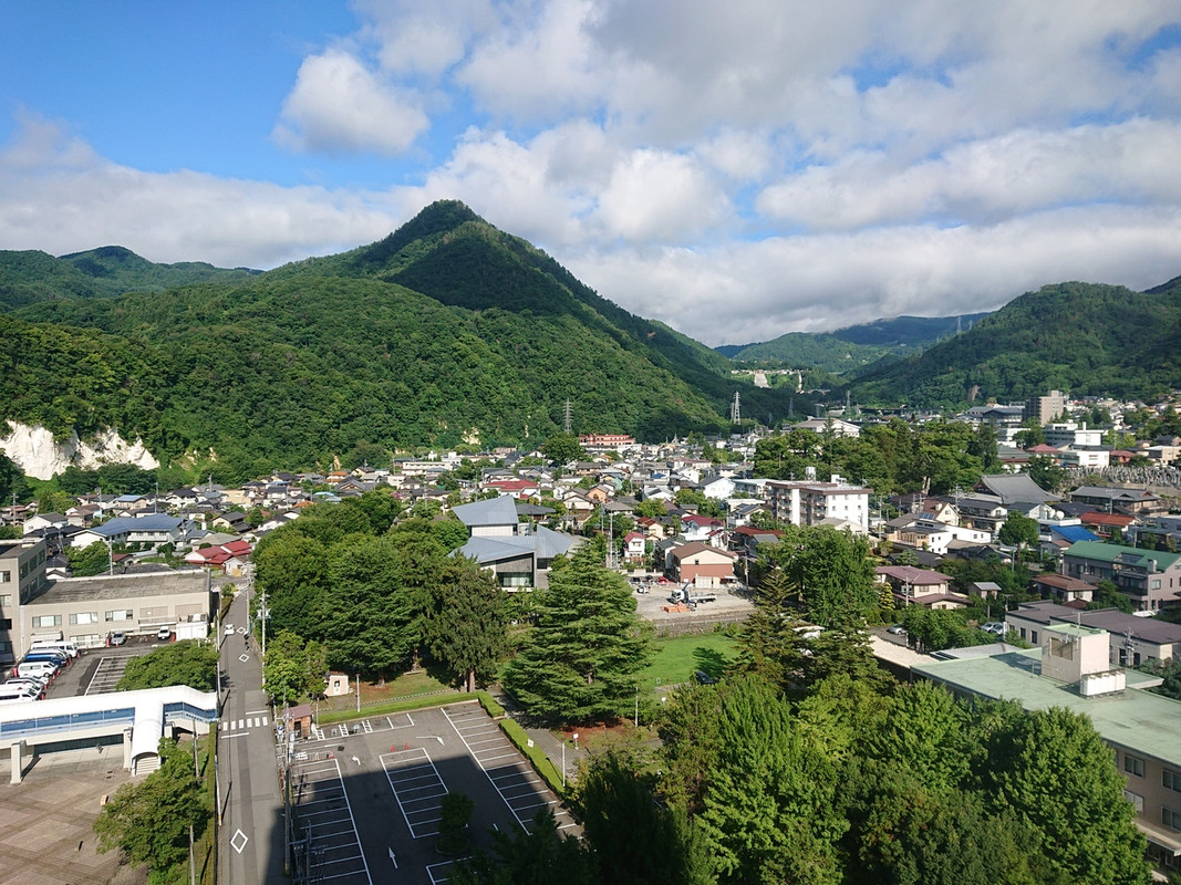 旭山が見えます