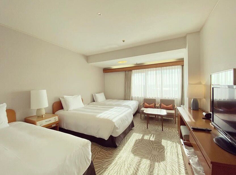 エキストラベッドは、常設ベッドとほぼ遜色がないくらいとてもしっかりとしたベッドでした。 / 1