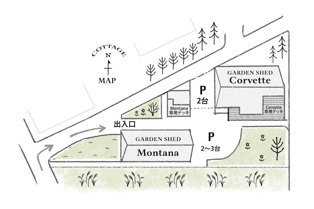 宿泊施設の地図
