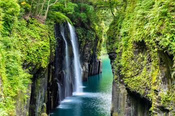 Takachiho Gorge in Miyazaki- Manai Falls -