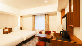 [シティビュー] ユニバーサルツイン禁煙 2名利用 4階 車椅子利用可 (スカイツリーは部屋から見えません)