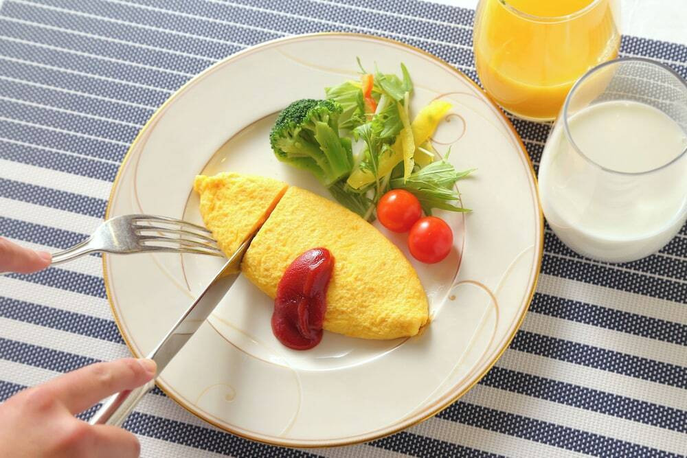 朝食ビュッフェ