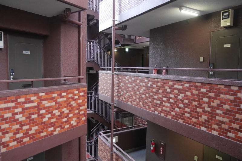 全体的にれんがづくり。