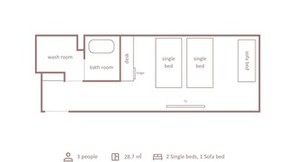 コンフォート ルーム 2 ベッドルーム 禁煙
