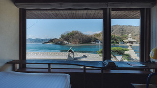 ダブルルーム ダブルベッド 1 台 共用バスルーム シービュー