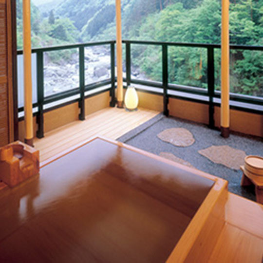 「北岳」の客室露天風呂