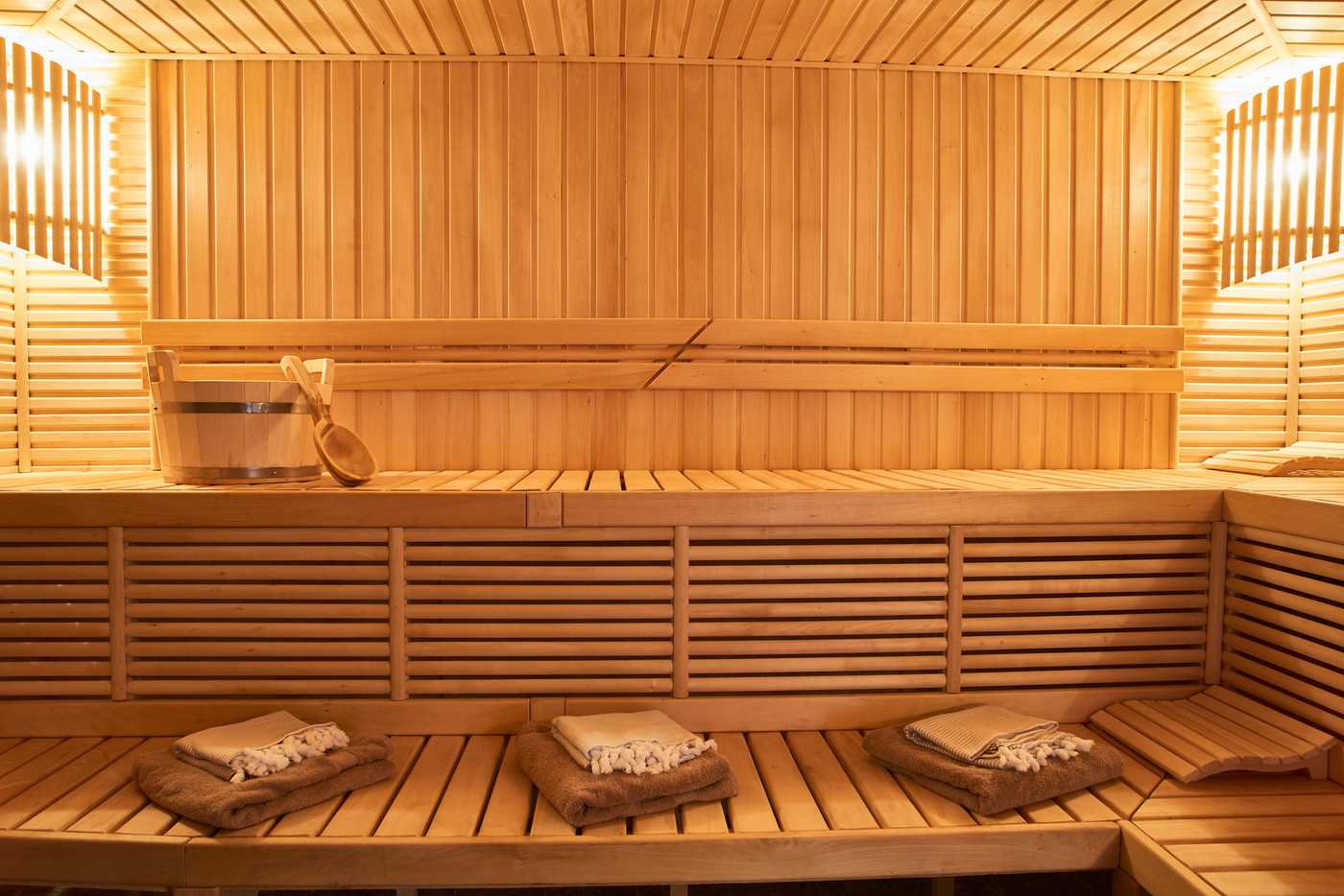 Wooden Sauna, wet area, steam, recreation zone