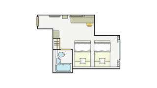 スーペリアツイン（バス付）禁煙