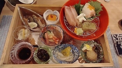 夕食、前菜セット