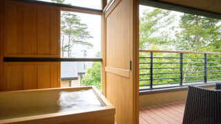 天望棟 次郎の庵 1階 (14畳) 露天風呂付モダン和洋室